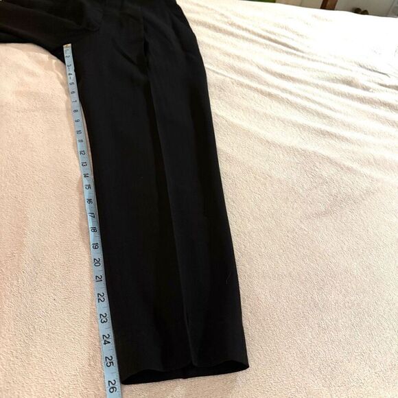 Escada by Margaretha Ley Black Wool Herringbone Pants - Picture 10 of 11